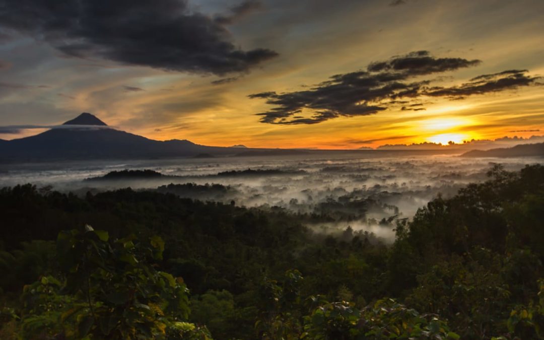 sunrise di wisata gunung merapi